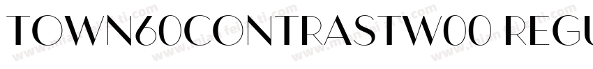 Town60ContrastW00 Regular Regular字体转换